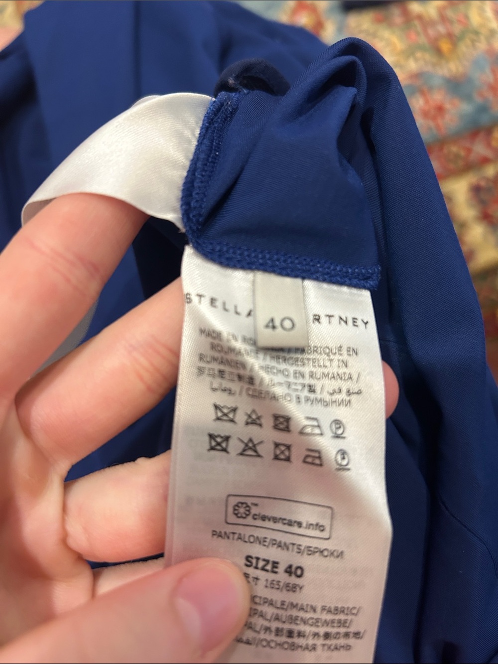 Stella McCartney Deep Blue Flared Pants - Picture 8 of 10